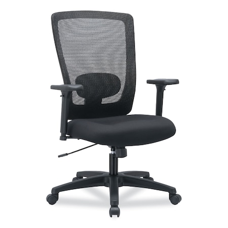 Alera Chairs/Stools, T-Bar, Fabric, Black HALE754